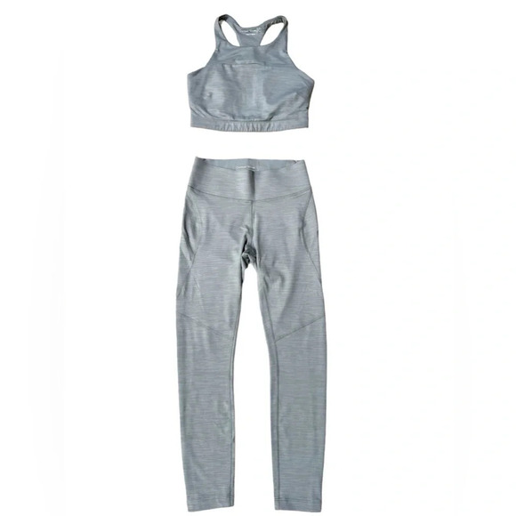 Outdoor Voices | TechSweat Racerback Bra Tank Crop Top in Grey, Size Small - Picture 6 of 6